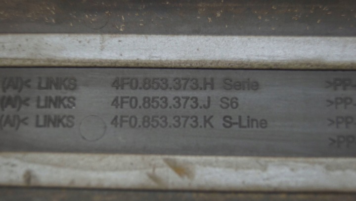 фото №14, Планки накладки порогові audi a6 c6 s-line 4f0853375e комплект p37