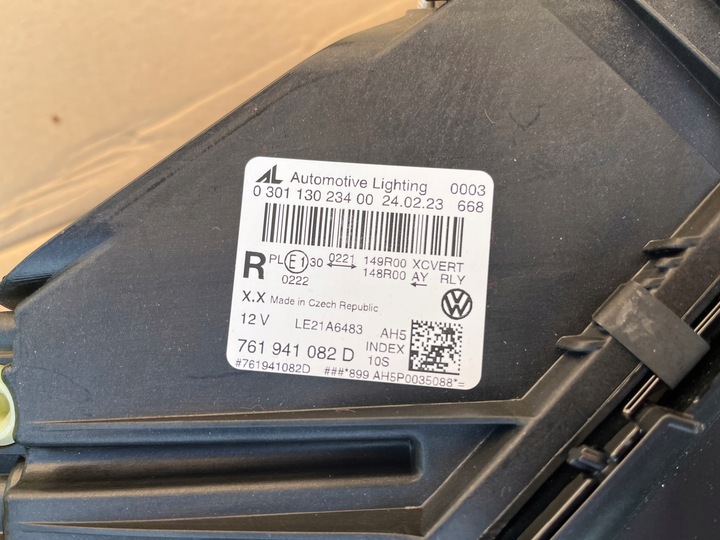 фото №12, Лампа передняя перед vw touareg 761 iii полный led красивый комплектные