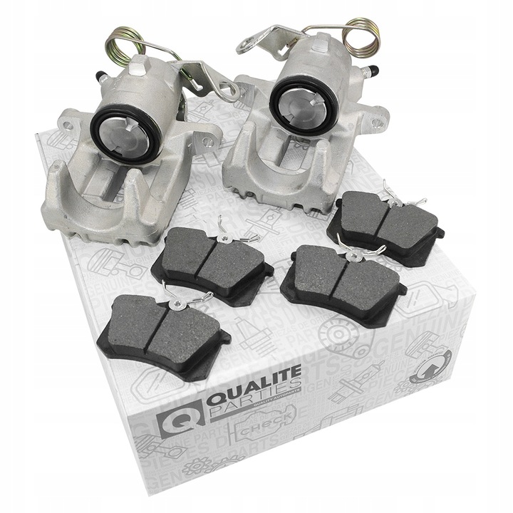 фото №1, 2x супорт гальмівний + гальмівні колодки зад vw golf 4 iv bora skoda octavia