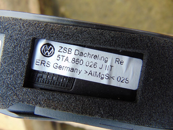 фото №12, Рейлинг крышный правый vw touran 5ta860026j