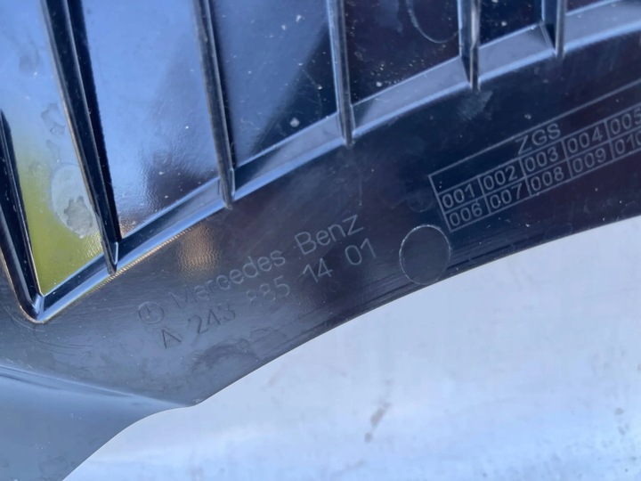 фото №12, Планка mercedes eqa eqb w243 a2438851401 бампер перед решётка радиатора кронштейн