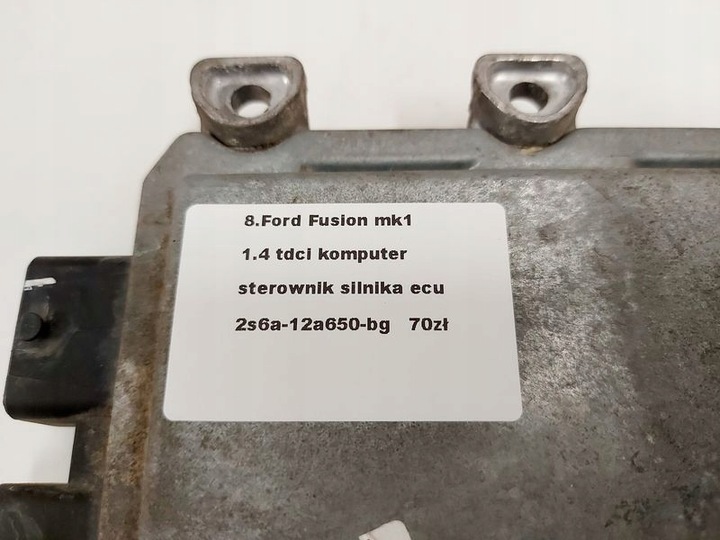 фото №6, Ford fusion mk1 1.4 tdci компьютер блок управления двигателя ecu 2s6a-12a650-bg