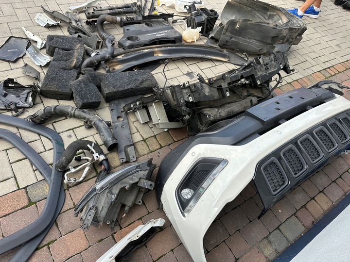 фото №9, Jeep compass trailhawk комплектный перед капот бампер лампы pas переднее