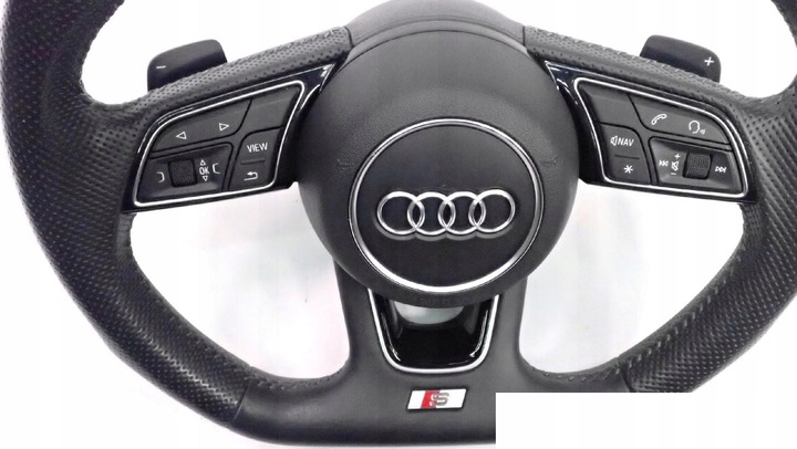 фото №10, Кермо зрізана пелюстки + подушка безпеки audi a5 f5 8w