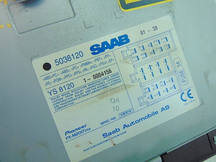 фото №9, Saab 9-5 95 i 2001r радио заводские 5038120