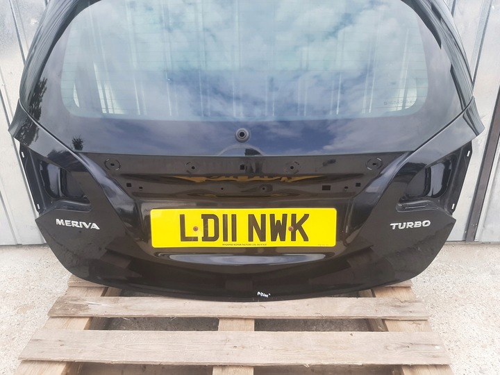 фото №6, Крышка стекло зад оригинал лак opel meriva ii b цвет z20r чёрная