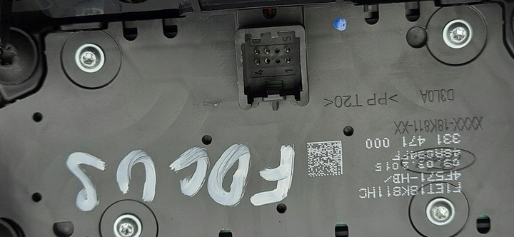 фото №7, Рамка радіо захист панель керування ford focus mk3 рестайлінг f1et18k811hc