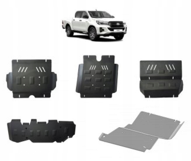 фото №1, Набір сталевих захист toyota hilux invincible 2021-2024