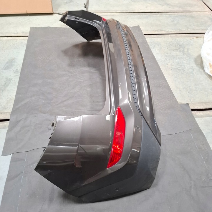 фото №11, Hyundai tucson ii 2 3 iii 15- бампер зад задній xn3 сірий pdc w колір demon