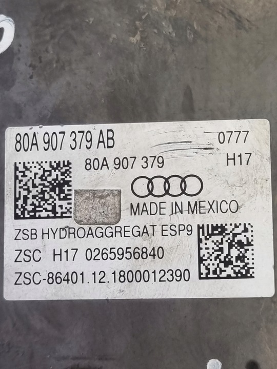 фото №5, Насос abs audi 80a614517ab 80a907379ab