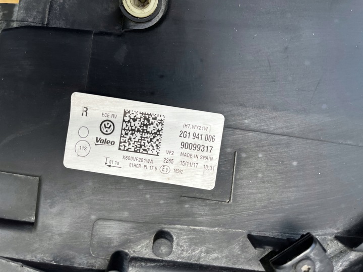 фото №9, Vw polo 2g0 фара звичайний праві перед 2g1941006 org wys 24h