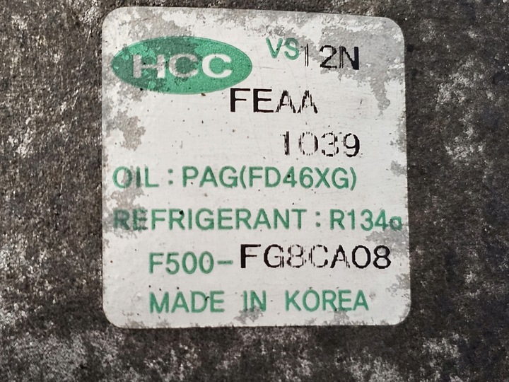 фото №12, Hyundai i30 1.6 crdi d4fb 90km 11r компрессор кондиционера f500-fg8ca08