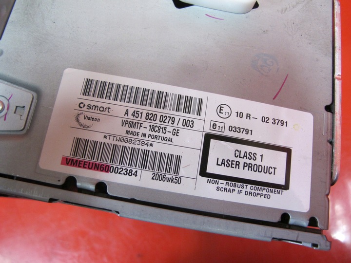 фото №5, Smart fortwo ii 451 радіо cd радіопрогравач