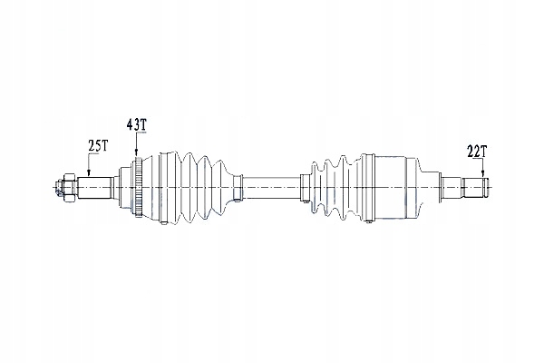фото №10, Nty полуось приводная suzuku ignis ii 1.3.1.5 03- subaru justy 03- левая