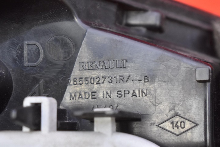 фото №8, Фара правая зад задняя 265502731r renault captur 1 i 13-17