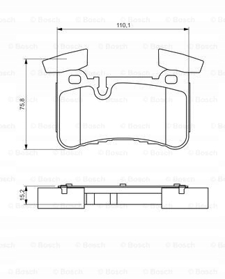 фото №14, Bosch тормозные колодки зад mercedes w204 c218 s212 w211 5.4-6.2 10.01-