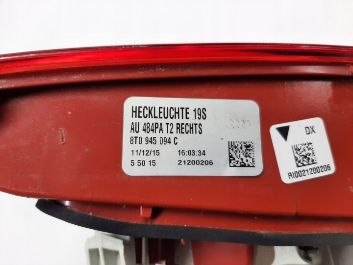 фото №15, Audi a5 рестайлинг 8t8945095f 096f 8t0945093c 094c лампы led sportback комплект