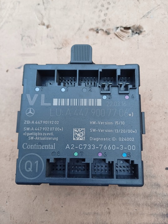 фото №1, Модуль двері лівих водія mercedes vito w447 2016r