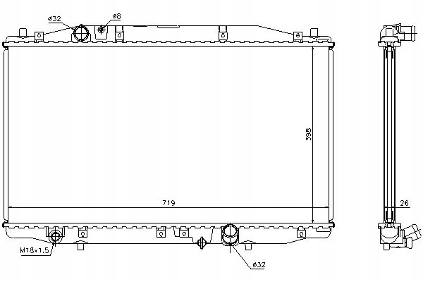 фото №10, Радиаторов двигателя - система охлаждение двигателя [niss
