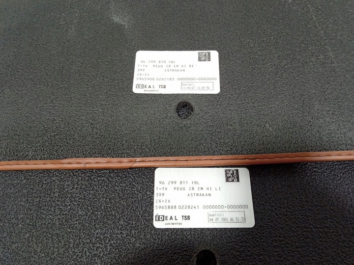 фото №9, Peugeot 607 килимки велюрові чорні заводські oem комплект