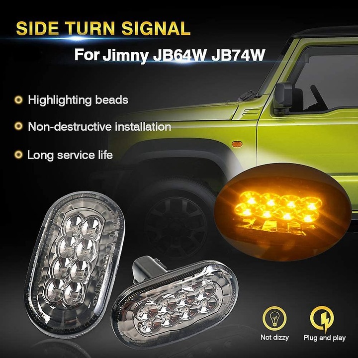 фото №3, Świecące поворотники led do suzuki jimny jb64 jb74 2018-2020
