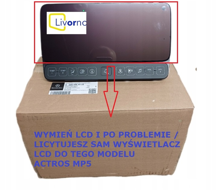 фото №3, Дисплей mercedes actros mp5 2019-24 экран новый