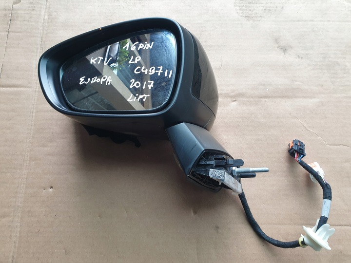 фото №6, Дзеркало ліві citroen c4 b7 ii 2010- рестайлінг ktv 16 pin