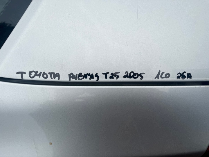 фото №11, Toyota avensis t25 sedan крышка багажника задняя зад 1c0