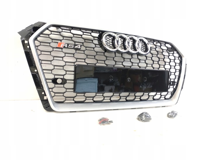 фото №8, Rs4 решітка радіатора бампера решітка радіатор audi a4 b9 2015-19 s-line pdc срібний