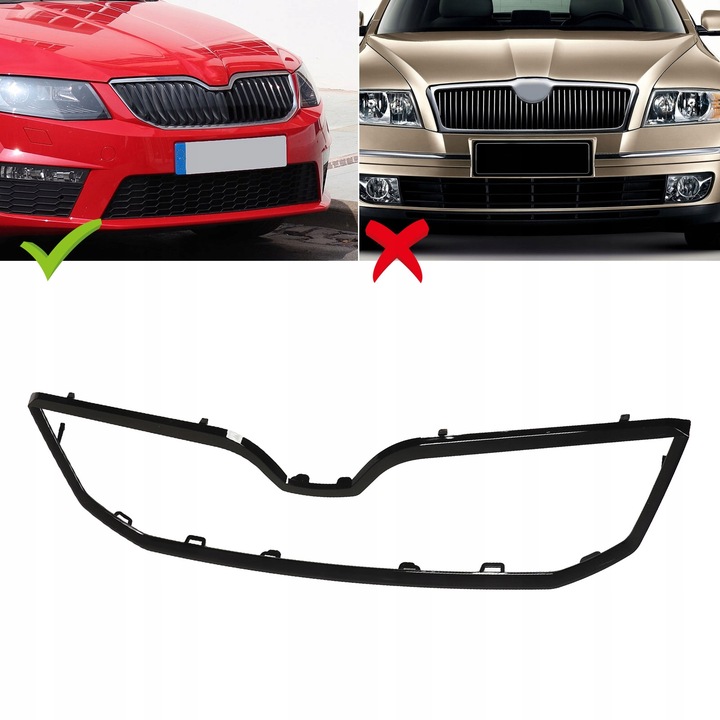 фото №5, Чёрная защита передней бампера сетка верхняя обивка 5e0853761af9r