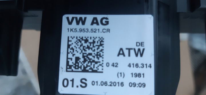 фото №6, Перемикач 1k5953521cr vw jetta 5c7 2017r 2,0tdi