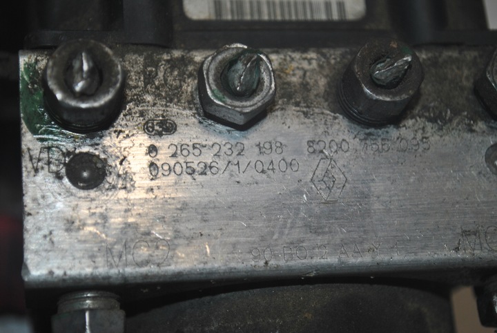 фото №7, Насос abs гальмівна dacia sandero 1.4 0265232198 8200756095 0265800584
