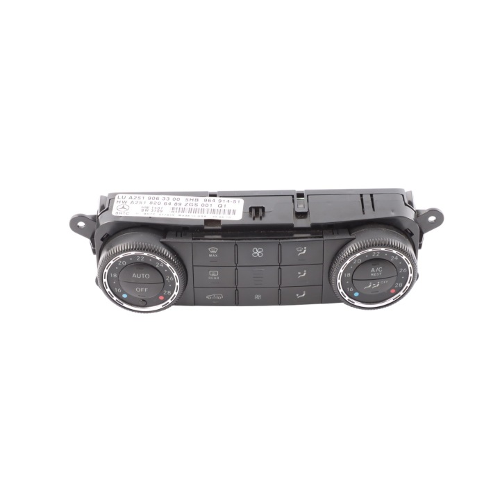 фото №11, Mercedes v251 панель перемикачів кондиціонера a/c a2519063300