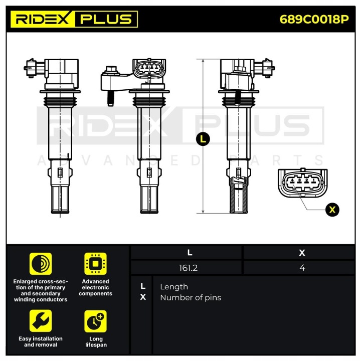фото №9, Катушка зажигания ridex plus 689c0018p do vauxhall vectra mk ii универсал do saab