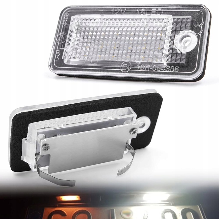 фото №15, Подсветка лампочки led номерного знака регистрационный do audi a3 8p a4 b6/7 a6 c6