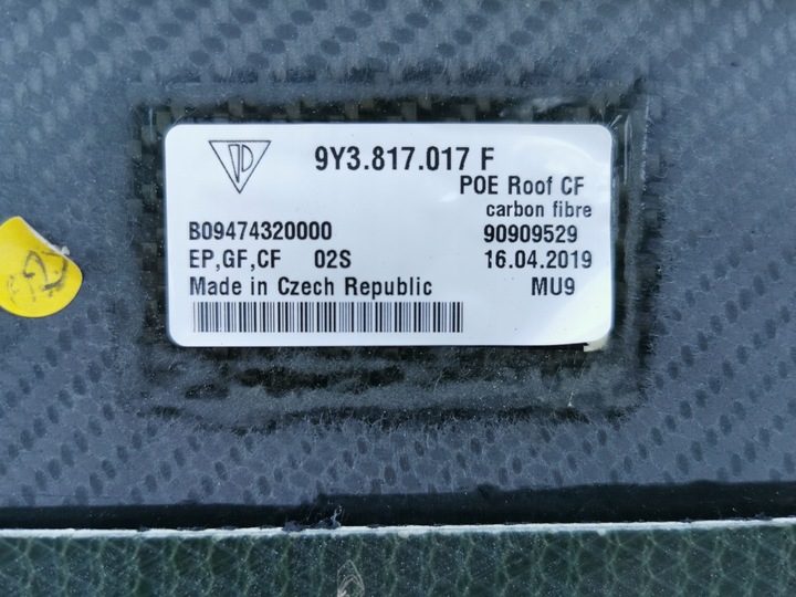 фото №14, Porsche cayenne купе 9y 9y3 дах карбон 9y3817017f 9y3817017