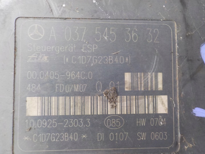 фото №8, Mercedes w209 clk clc slk блок управления abs esp a0064314812