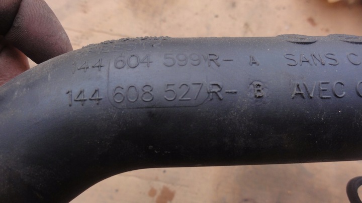 фото №3, Renault 1,5 dci шланг шланг інтеркулер 144604599r 14r