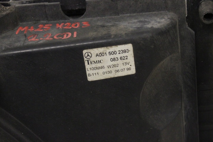 фото №7, Радіаторів вентилятор mercedes w202 2.2 cdi автомат a0015002393