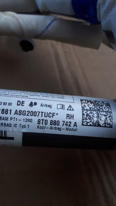 фото №10, A5 8t s5 шторка подушка безпеки права купе 8t0880742a