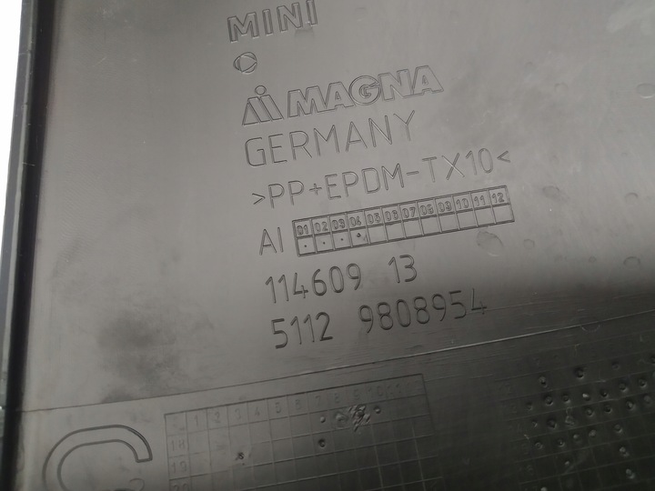 фото №8, Mini paceman r61 спойлер спойлер бампера зад накладка диффузор планка 9808954