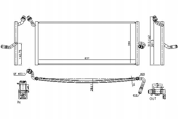 фото №2, Радиаторов двигателя жидкости интеркулер mercedes c