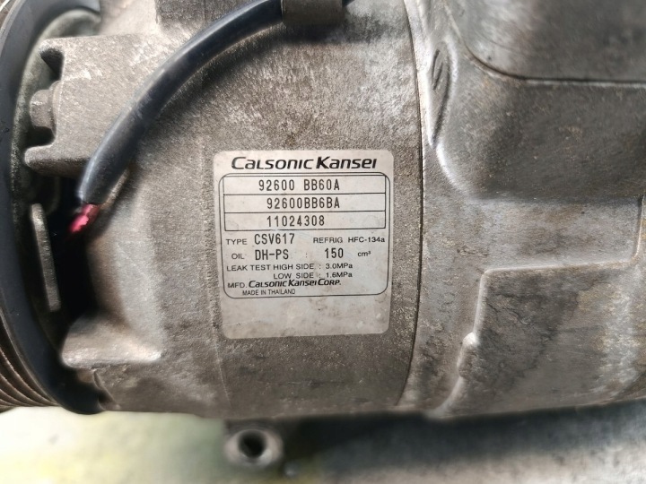 фото №7, Компресор кондиціонера nissan qashqai i 92600bb60a 92600bb6ba 1.6 dci