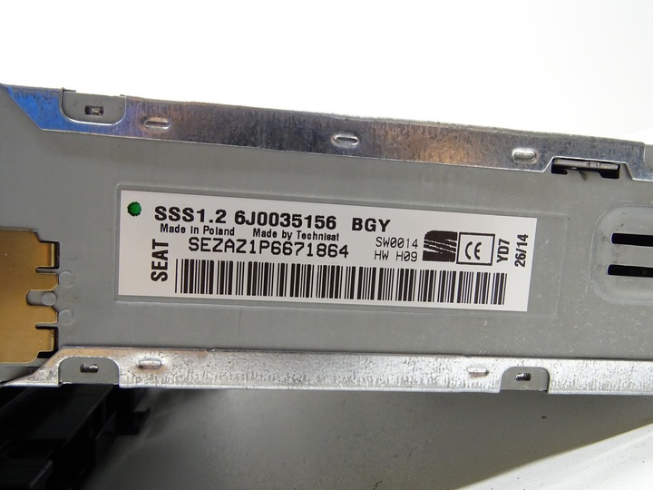 фото №10, Радио cd медиа панель 6j0035156 seat ibiza iv 6j