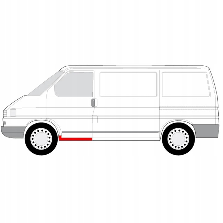 фото №2, Порог левый vw t4 90-03