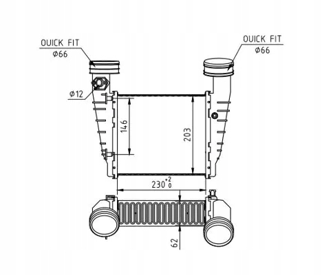 фото №2, Радіаторів повітря passat 1.8t 01- hart