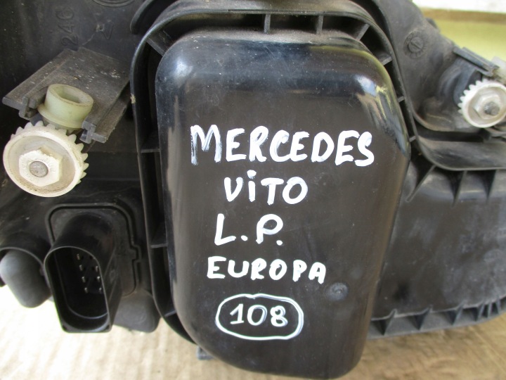 фото №8, Фара ліві перед mercedes vito w639 європа