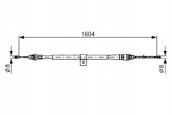 фото №2, Bosch тяга трос тормоза ручного 36530ax600 365