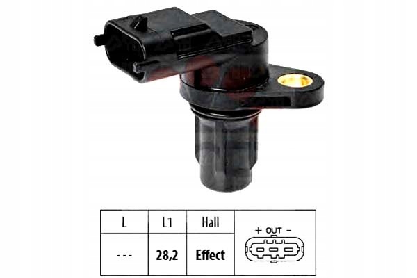 фото №2, Датчик оборотов вал распределительный вал hyundai k facet