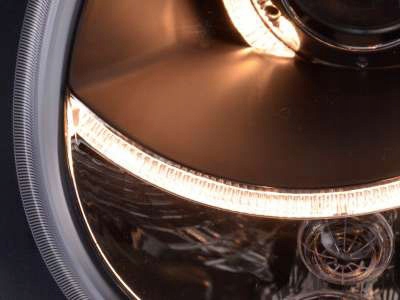 фото №10, Vw polo iv 9n 01-05 лампы фары чёрный кольца